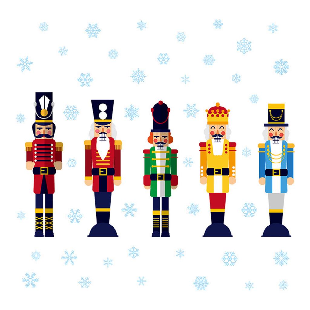 Christmas Decorations Holiday Party Decoration Window Stickers Pvc Static Stickers Window Decorations