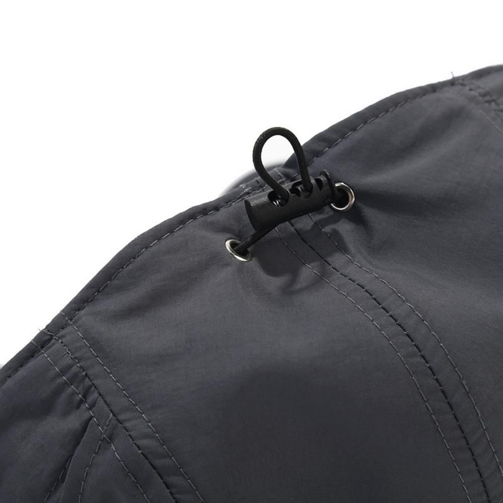 Thin Baseball Cap Drawstring Design Sun Visor Cap Casual Quick-drying Hat  Unisex