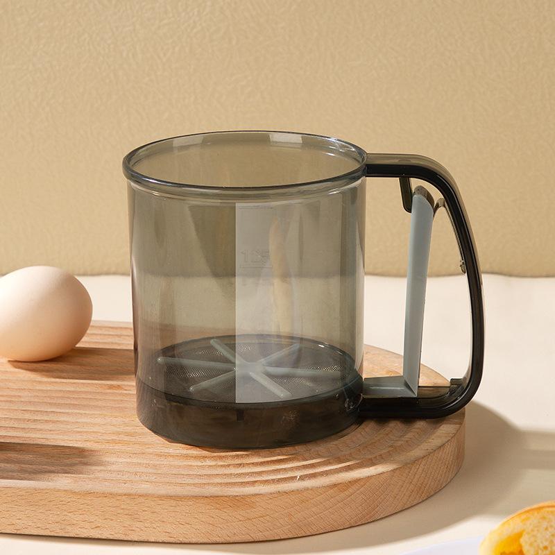 Handheld Semi-automatic Flour Sieve for Home Use, Filter Sieve, Baking Tool, Powder Sprinkling Sieve,Free shipping