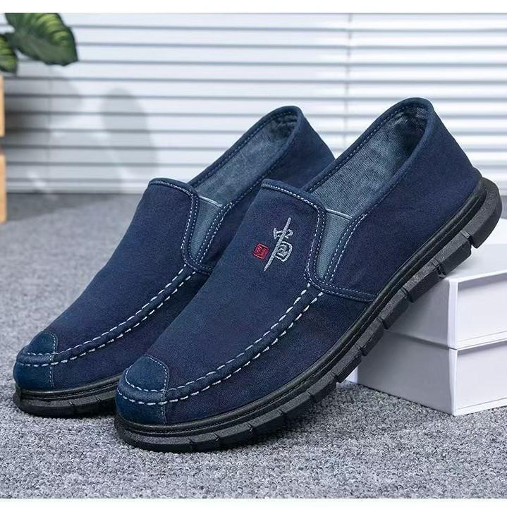 Casual Shoes Spring and Autumn Men's Comfortable Old Beijing Cloth Shoes Men's Shoes Versatile Father Shoes Middleaged and Elderly Single Shoes