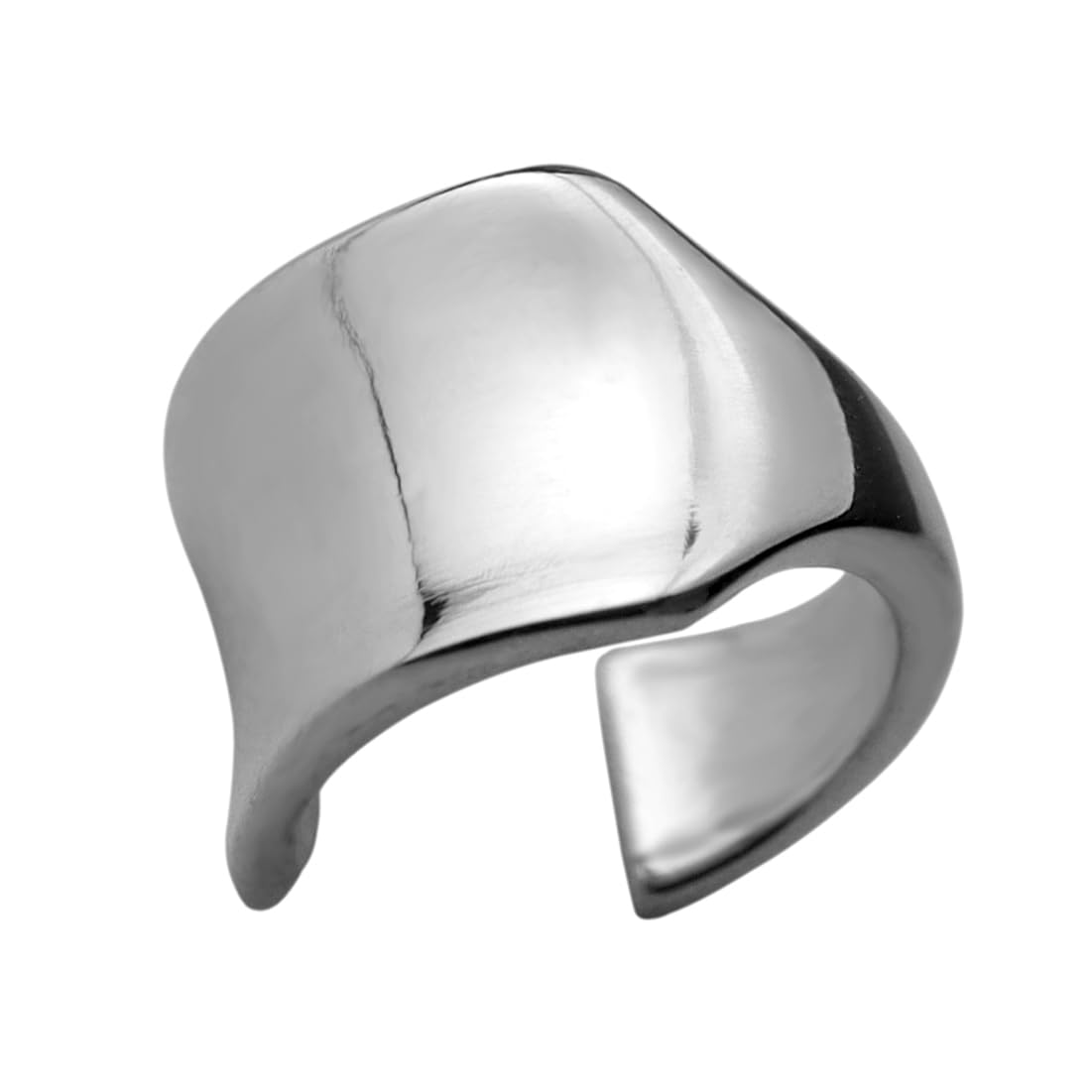 

Синдзюку Гин но Кура Простой гладкий кафф для уха из серебра 925 пробы для мужчин и в простом стиле (Одно ухо) Женщины,