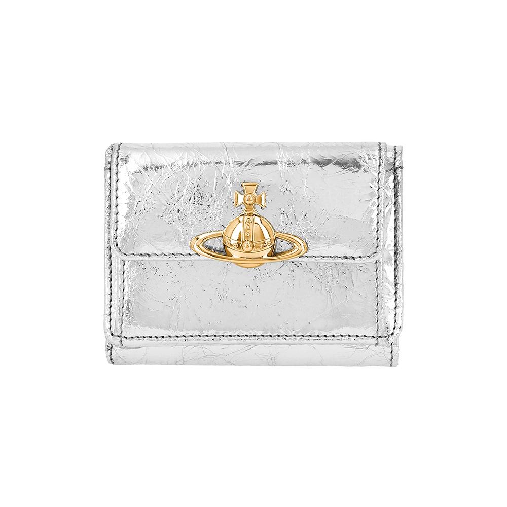 

Vivienne Westwood Metallic Crinkle Flap Pulse Small Wallet 5115002tw L00a7 Q401 5115002TW L00A7 Q401
