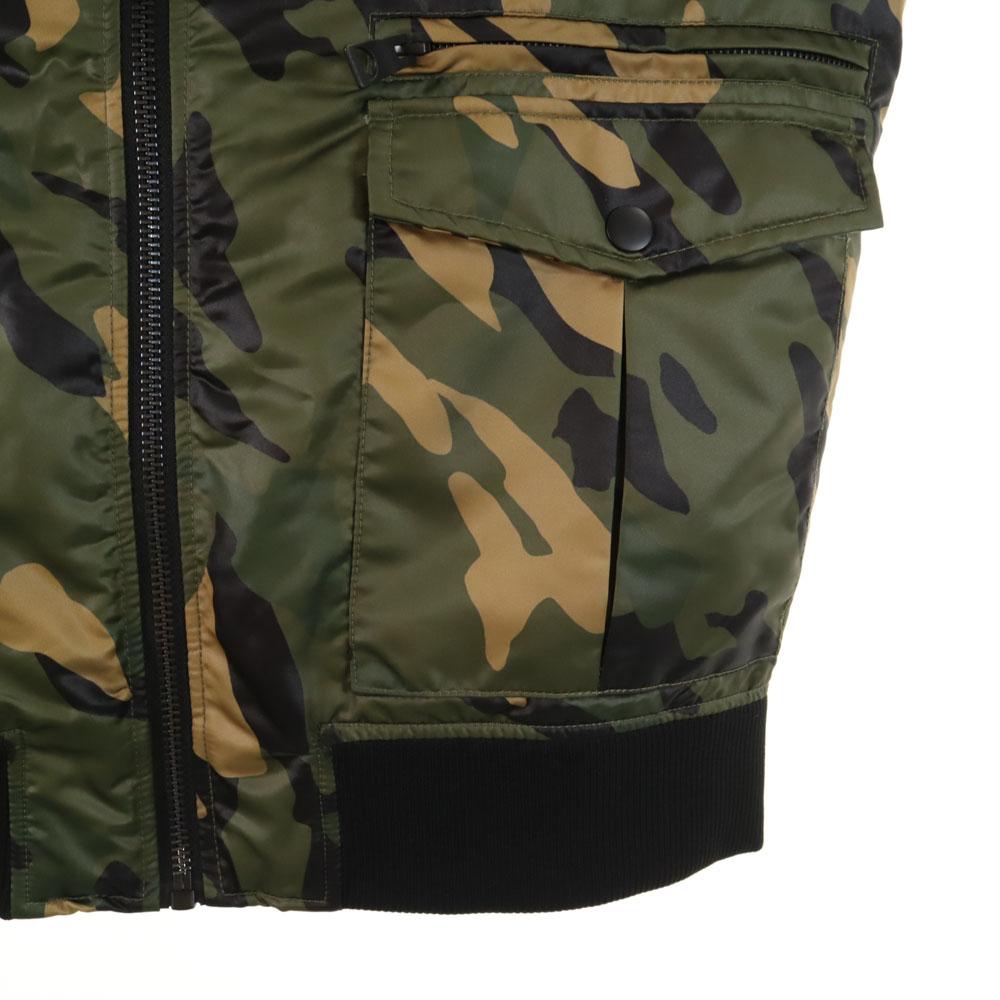 Guess Camouflage-Muster Schlagjacke S Khaki und andere Camouflage Herren Gebraucht