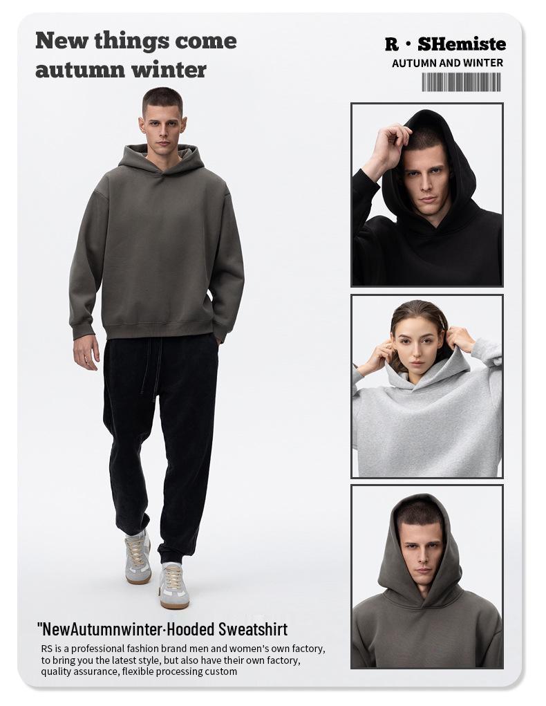 RS Men's Boxy Fit Heavyweight Fleece Hoodie