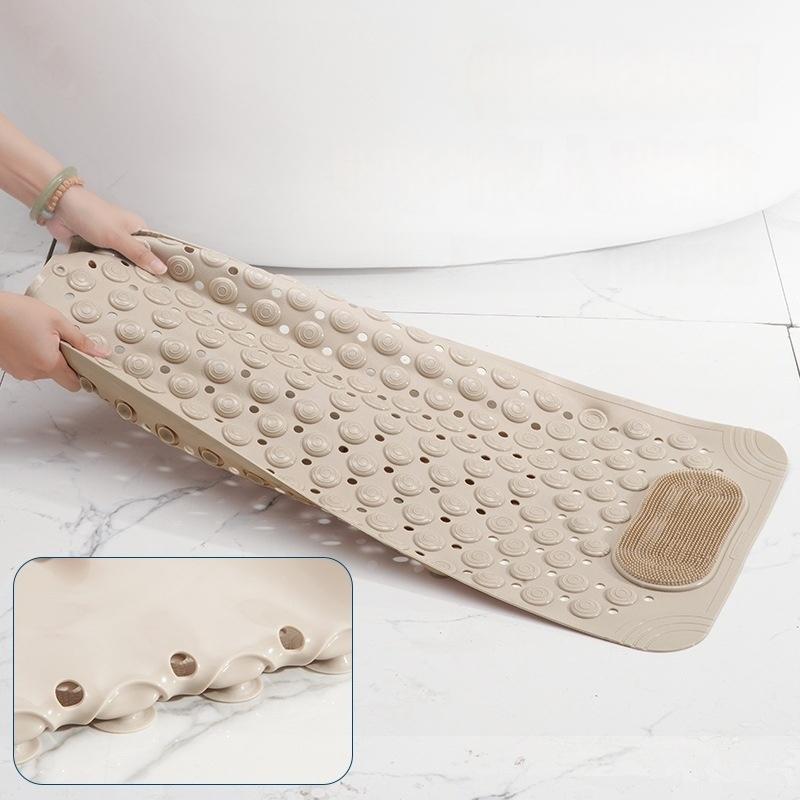 Bathroom Non-Slip Mat Massage Anti-Fall Toilet Floor Mat With Suction Cup Waterproof Dirty-Resistant Hotel Shower Foot Mat