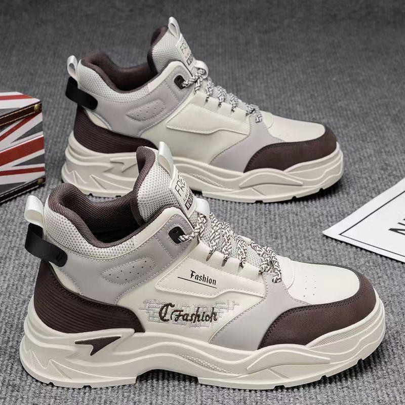 

Autumn men s shoes high-top tooling shoes men s trend thick-soled men s sports single shoes casual board shoes trendy shoes 39