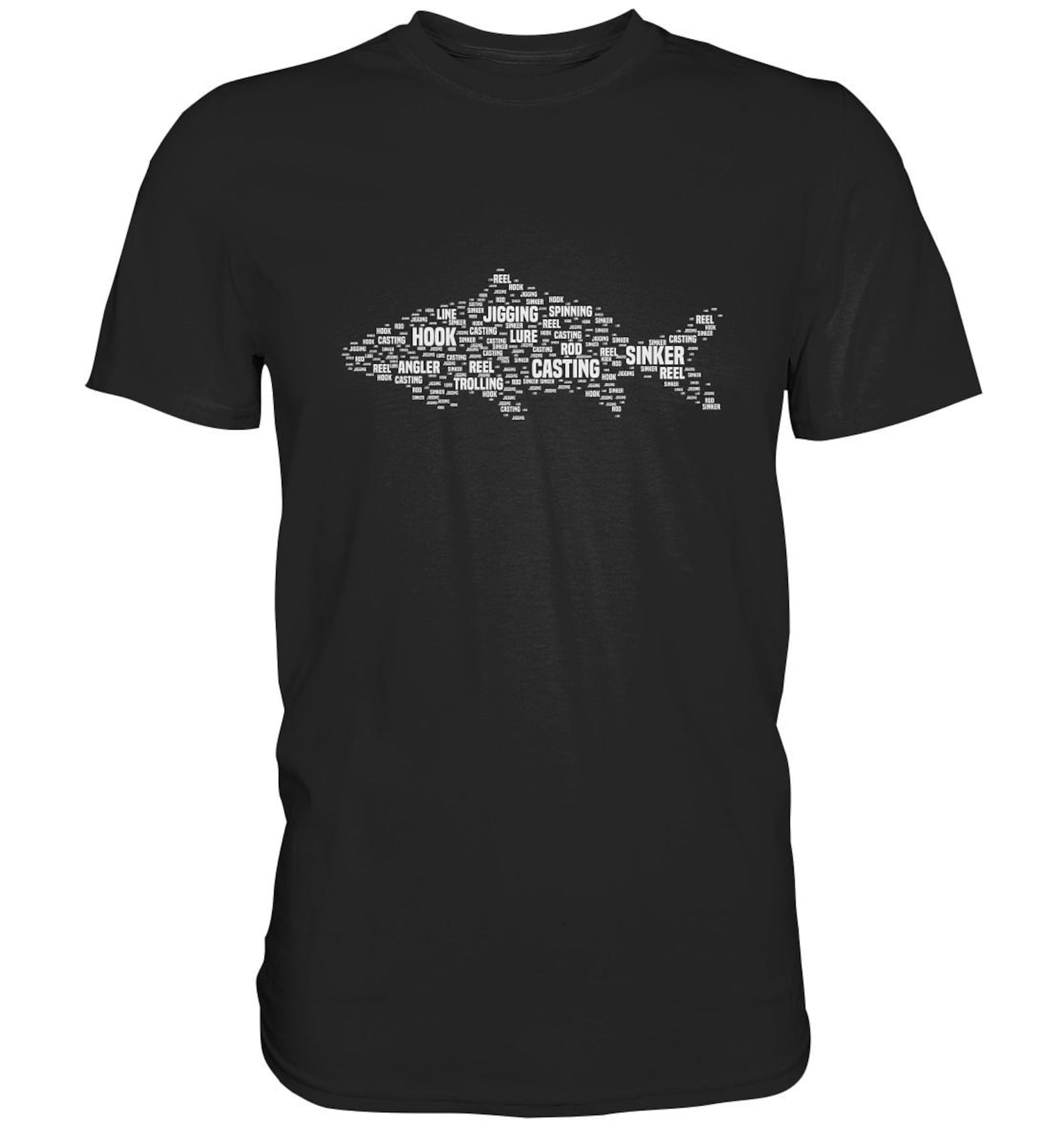 Fishing Terms T-Shirt Fishing Carp Angler Fish Pike - Premium Shirt XL