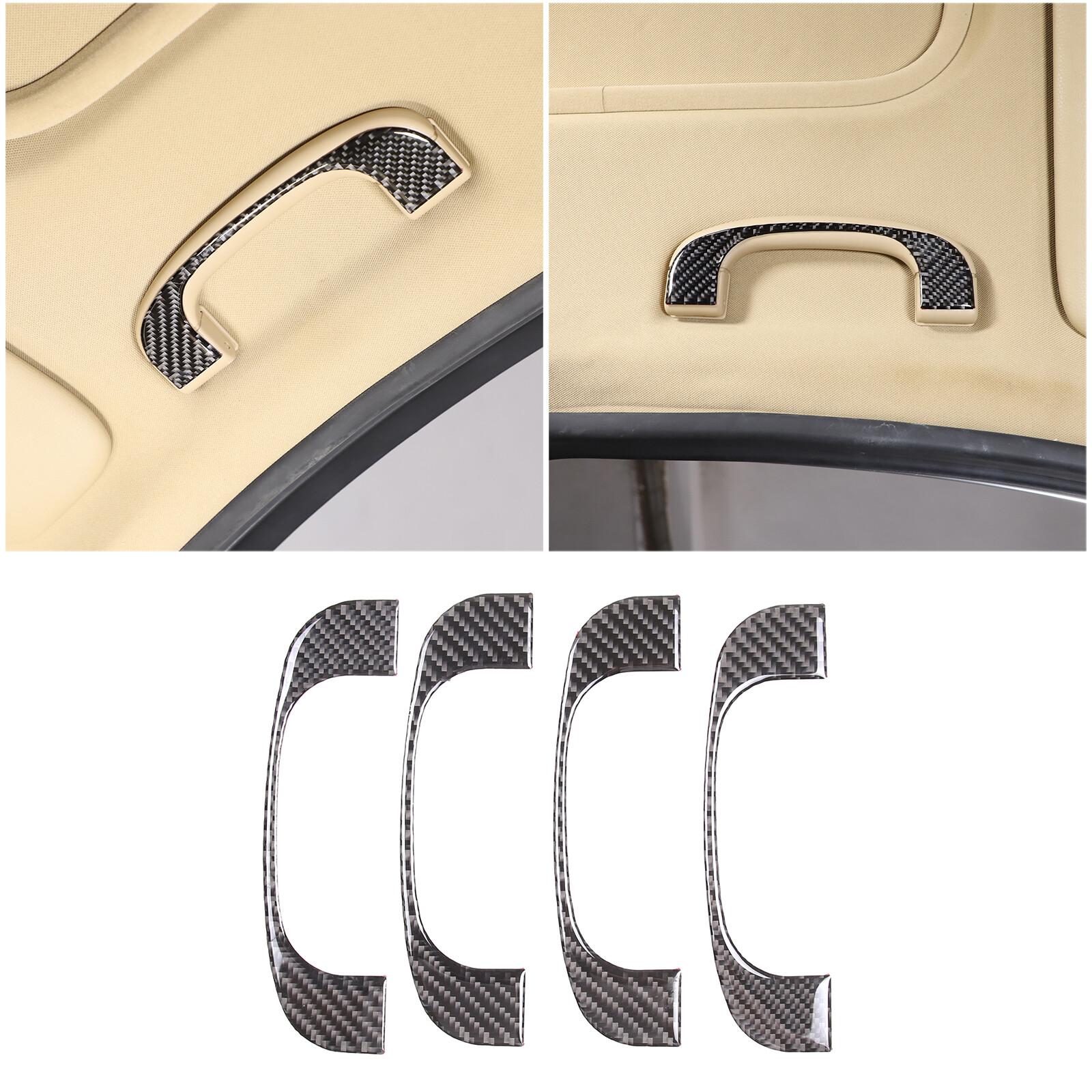 Carbon fiber Interior Roof Handle Trim Sticker For BMW 3 Series E90 2005-12