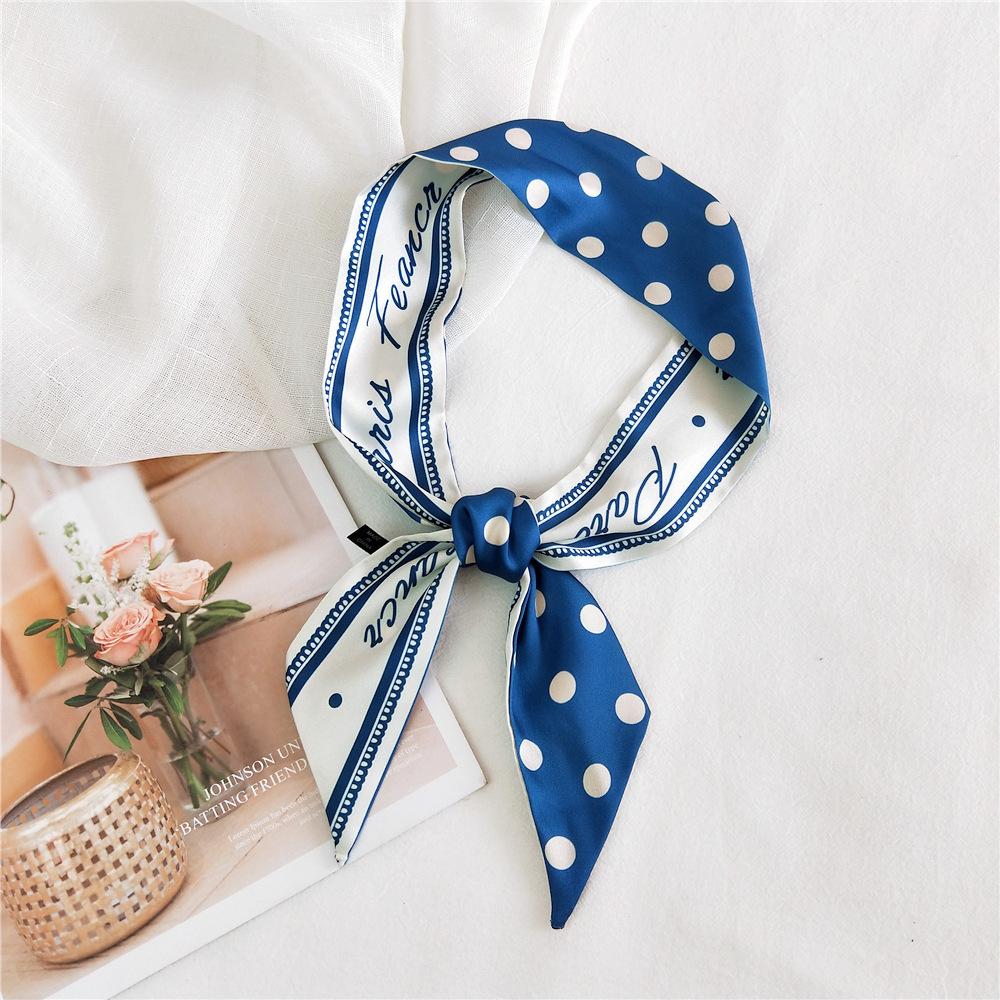 New Scarves Silk Scarves Women'S Spring And Autumn Season Long Decorative Professional Scarves Summer Thin Styles Paired With Shirts Stylish