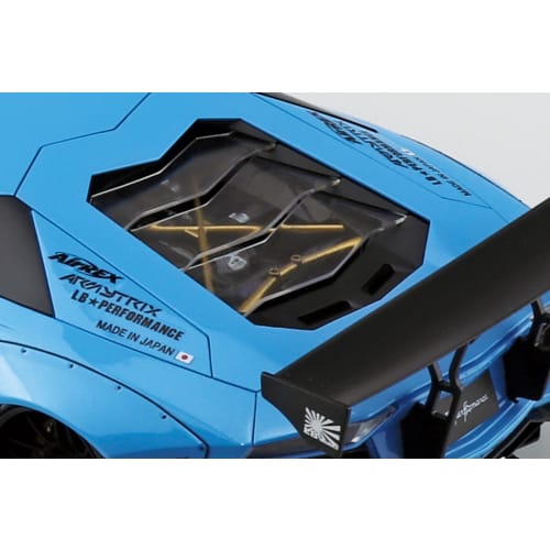 Aoshima Bunka Kyozai (AOSHIMA) 1/24 Liberty Walk Series No. 17 LB Works Lamborghini Aventador Ver. 1 Plastic Model Kit, Sky Blue