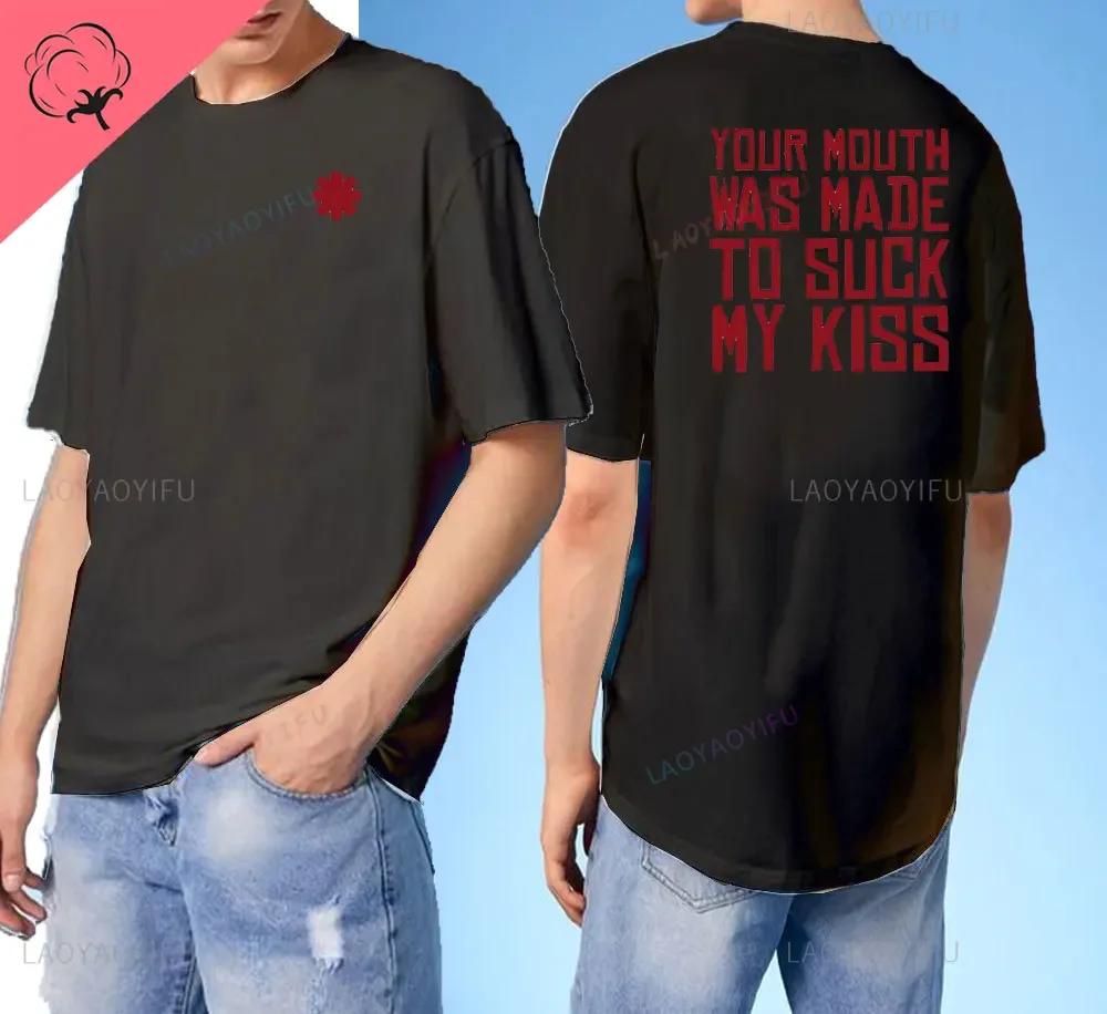 ZheXiong TEE 2024 Nieuwe Aankomst Red Hot Chili Heren T-shirt Peppers Heren Dubbelzijdig Bedrukte T-shirts Hoge Kwaliteit Korte Mouw Tee Harajuku Tops M