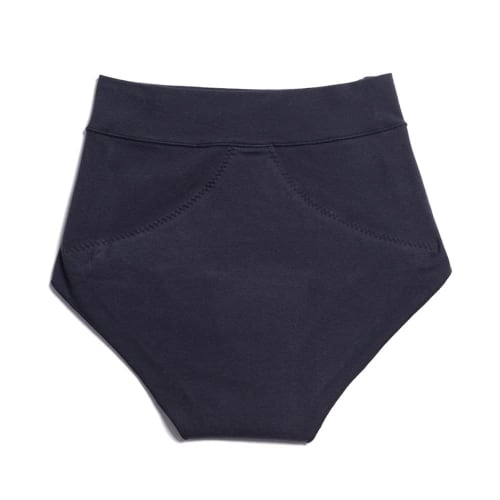 Sheepeace Candymoon Women's Non-Constricting Absorbent Sanitary Panties for Periods, Cotton Blend, Black, Size M