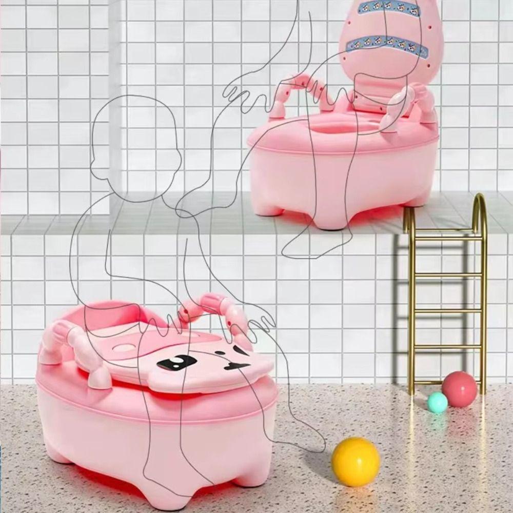 Tréninková dětská toaletní židle skládací nočníky pro chlapce a dívky dětská pisoárová sedačka s madlem