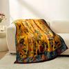 1pc Vintage Style Floral and Bird Blanket, Cozy Home Decor for Holiday Season, Ideal Gift for Christmas, New Year and Family