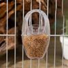 Wandbehang Vogelfutterbecher Transparent Abnehmbar Papageien Futterspender Tränke Kunststoff Spritzschutz Vogel Wassernapf