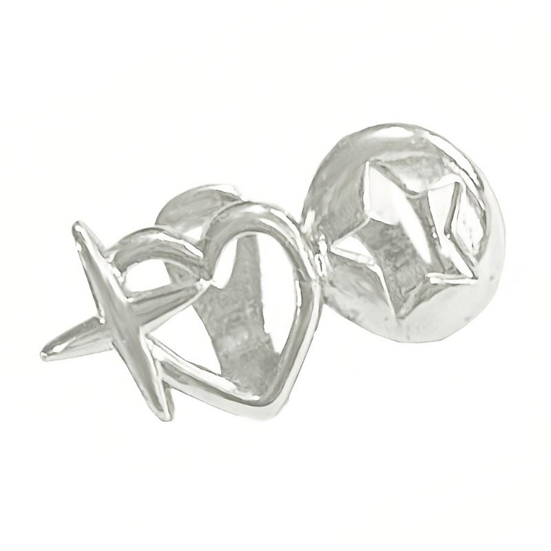 Double Hollow Stars Tooth Caps Lightweight 3g Body Jewelry Brass Made Retro Grills For Women Men Party Accessories