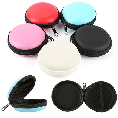 Earphone Holder Case Storage Carrying Hard Bag Box Case Earbuds Memory Card USB Cable for Earphone Headphone Accessories