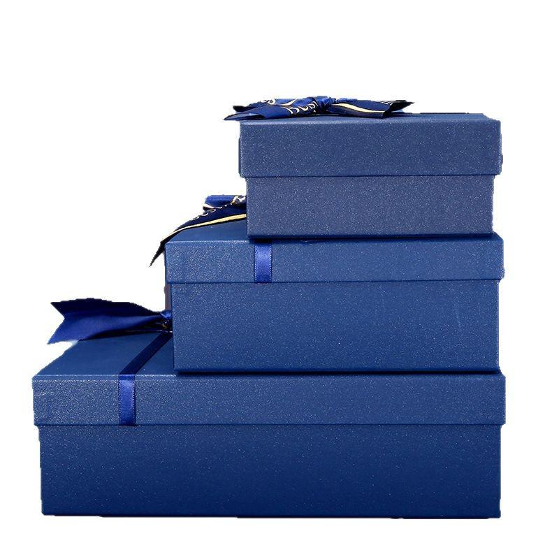 Cutie Cadou Albastră pentru Ziua Îndrăgostiților sau Zi de Naștere - Ideală pentru Ruj, Cosmetice sau Portofele