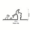 Line Figure Modern Metal Poster For Living Room Bedroom Switch Sticker Easy Hang Installation