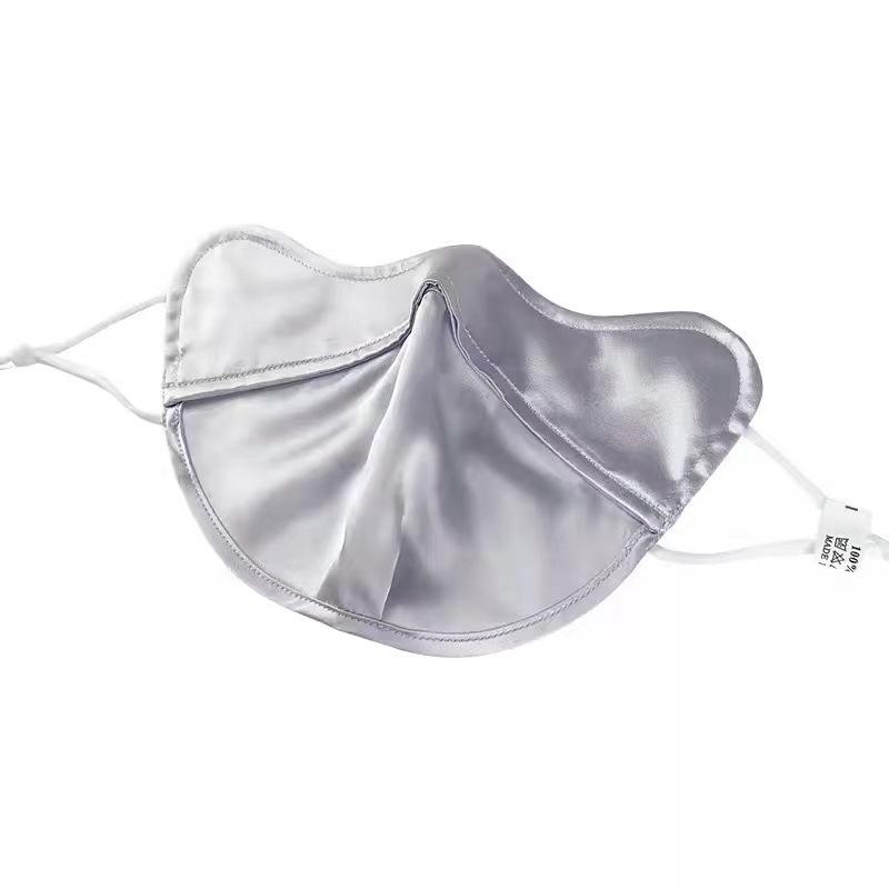 2025 Sommer Echte Seide Sonnenschutzmaske | Einfarbig, Atmungsaktiv & Bequemes 3D-Design für Frauen