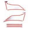 For 2020-2023 Land Rover Defender 90 110 ABS Matte Black car center console knee side panel trim cover sticker car accessories