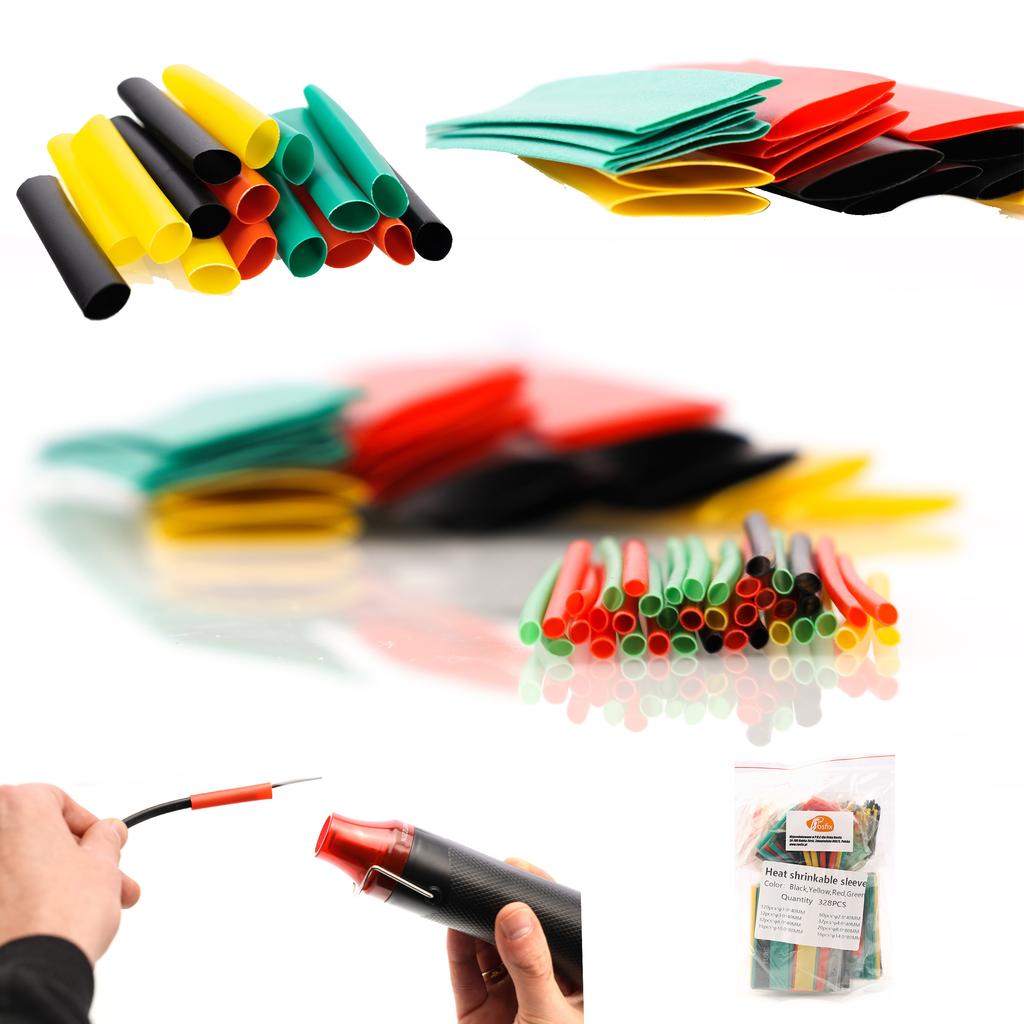 Rosfix Stacja Lutownicza Hot-Air 858D – Wysoka Moc 700W | Zestaw 3 Dysz + 328 Rurek Termokurczliwych + Topnik RMA-223