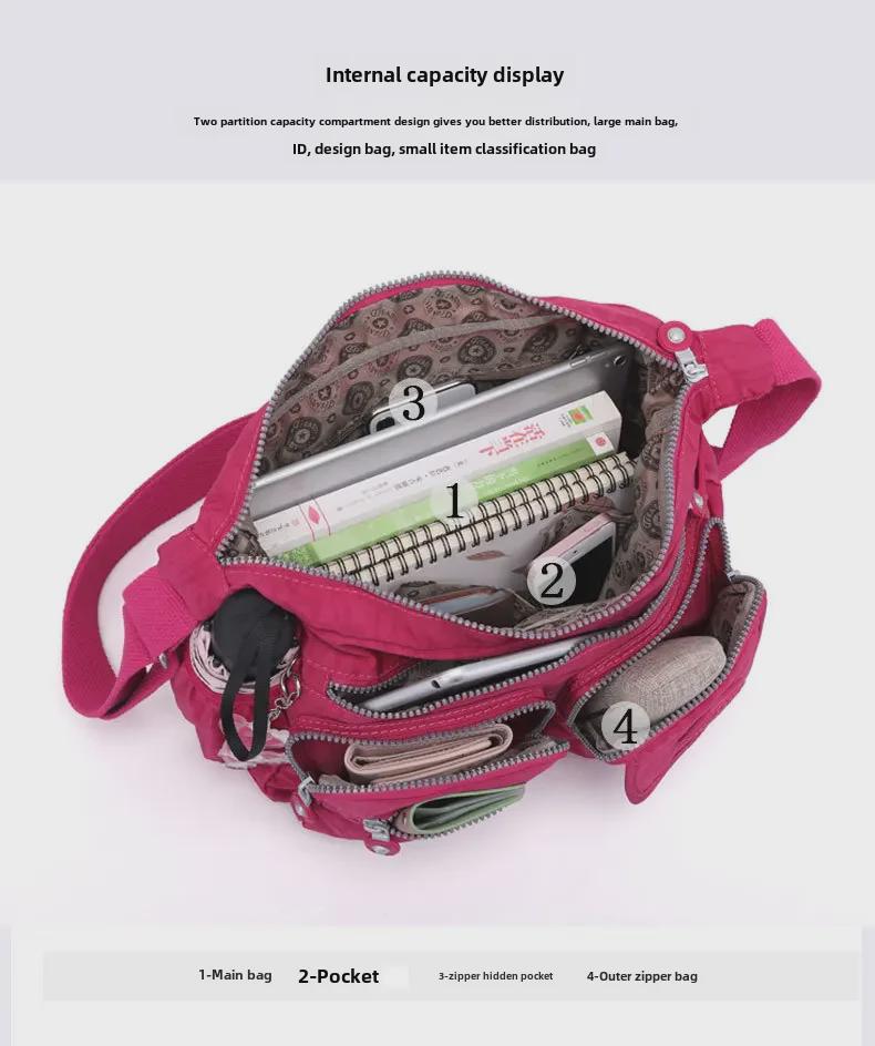 Trendy Women's Korean-Style Water-Repellent Medium Shoulder Messenger Bag