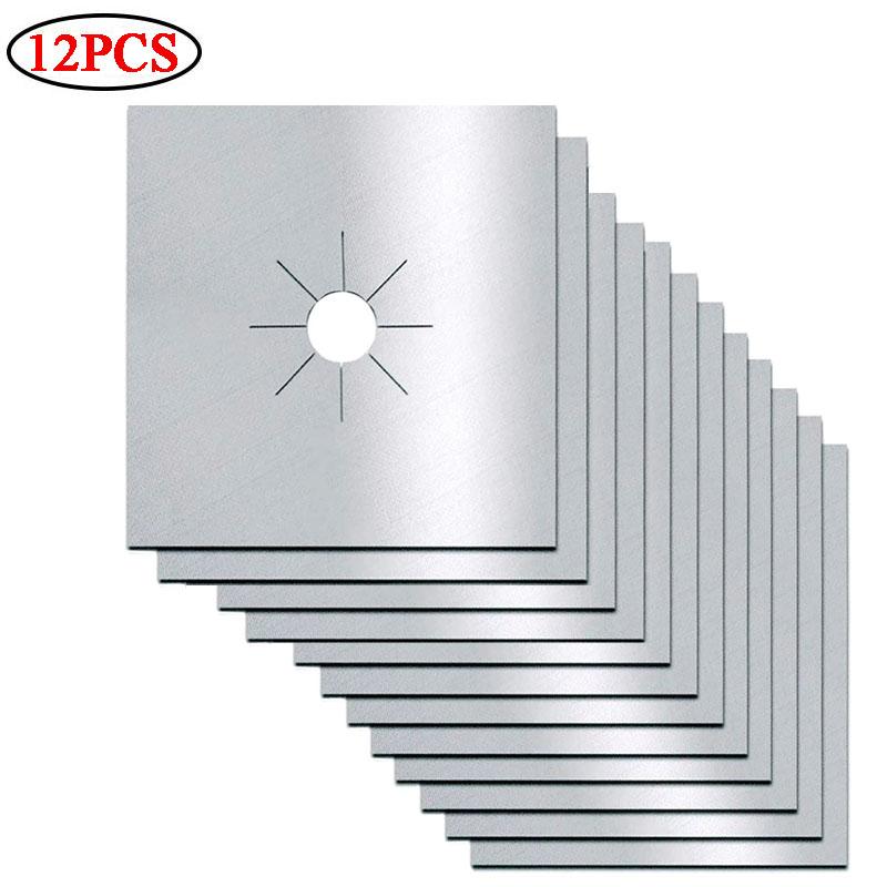 2025 New Jesoo Teflon Gas Stove Protector Mat High Temperature Resistant Oilproof Clean Pad American Style Kitchen Gadget