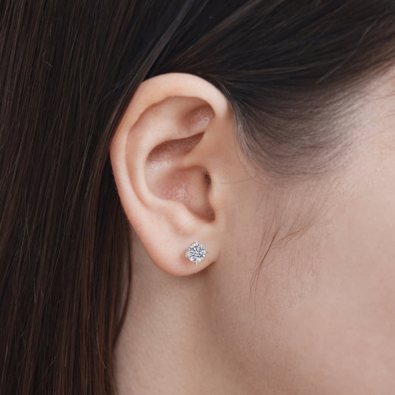 GEIGER Jewelry 14K Basic 5-Part Moissanite Earrings GI14EE507