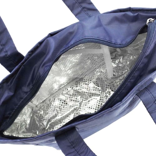 Torne Isolierte Lunchtasche, 5L GRANDE, Marineblau, Passend für 500ml PET-Flaschen vertikal, Inklusive Eiskühlfach und Reißverschlusstasche, Abmessungen: 24cm B x 25cm H