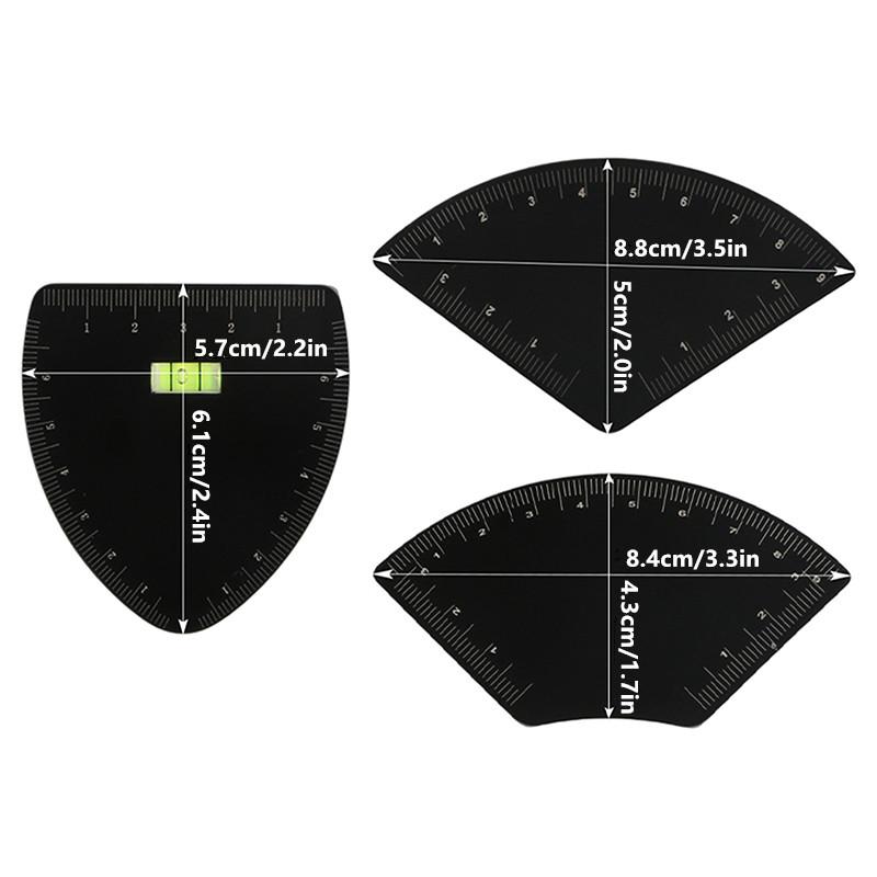 Aluminum Alloy Fast Drawing Eyebrow Design Ruler Microblading Mapping Tool Shaping Permanent Makeup Drawing Guide Ruler Tattoo