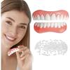 Dentures, False Teeth, Smile Now with Comfortable, Matching Upper and Lower Dentures In Bright White Tones! Restore Your Smile In Minutes At Home!