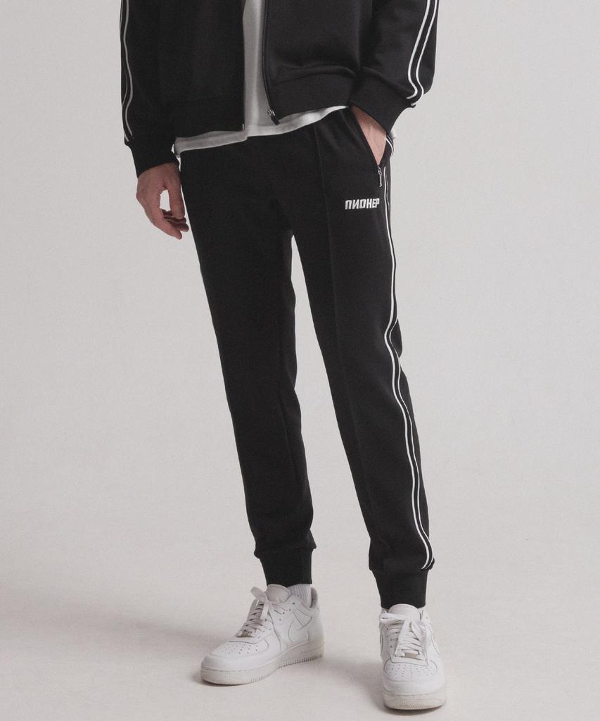 PIANER Semi-Line Signature Jogger Track Pants (Black)