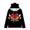Dětská mikina Angry Geometry Dash pro chlapce Dívčí mikina Harajuku Streetwear Hip Hop Kawaii Cat Ear Pullover s kapucí