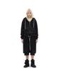 Defgarments Painting Brushed Hood Zip Up [Black]