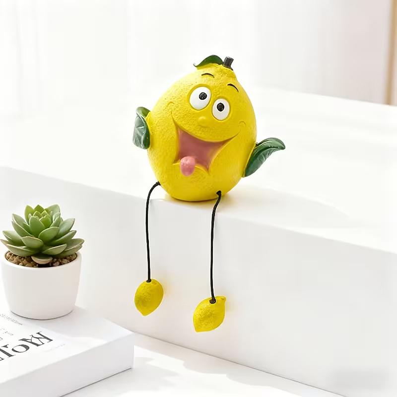 Fun Fruit Sculptures, Featuring Adorable Shapes And Designs Such As Pineapple, Banana, Lemon, And Orange.