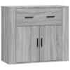 Sideboards 3 pcs Grey Sonoma Particleboard