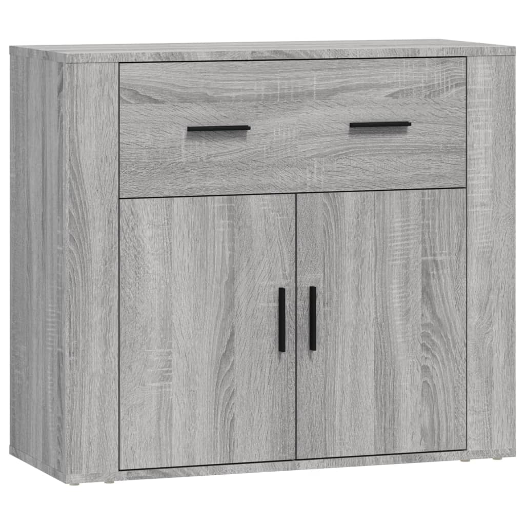 Sideboards 3 pcs Grey Sonoma Particleboard