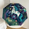 1 Stück Fantasy Einhorn Automatischer Faltregenschirm - Kompaktes 8-Rippen-Design, Langlebiger Kunststoff & Eisen, Leicht für den Täglichen Außenbereich, Festliches Geschenk005