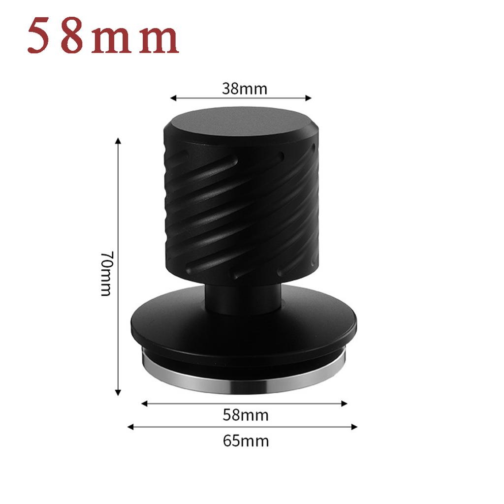 304 Stainless Steel Coffee Tamper with Dual Spring Constant Pressure 51mm/53mm/58mm Espresso Tamper for Threaded Barista Tool