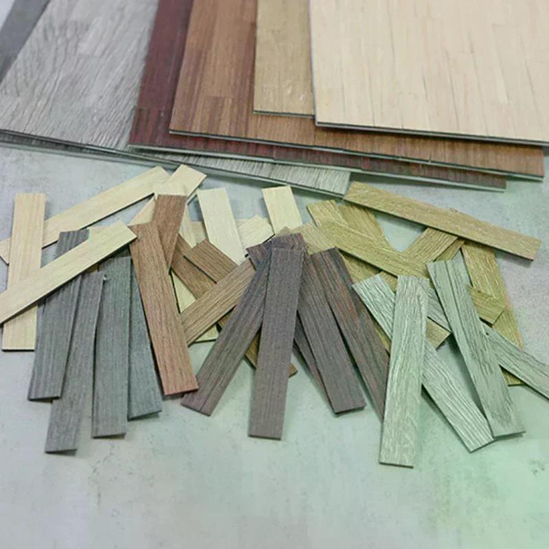 10PCS Mini Floor Boards Dollhouse Floor Tiles Miniature Wooden Flooring For 1:12 Doll House Furniture Wall Floor Decor