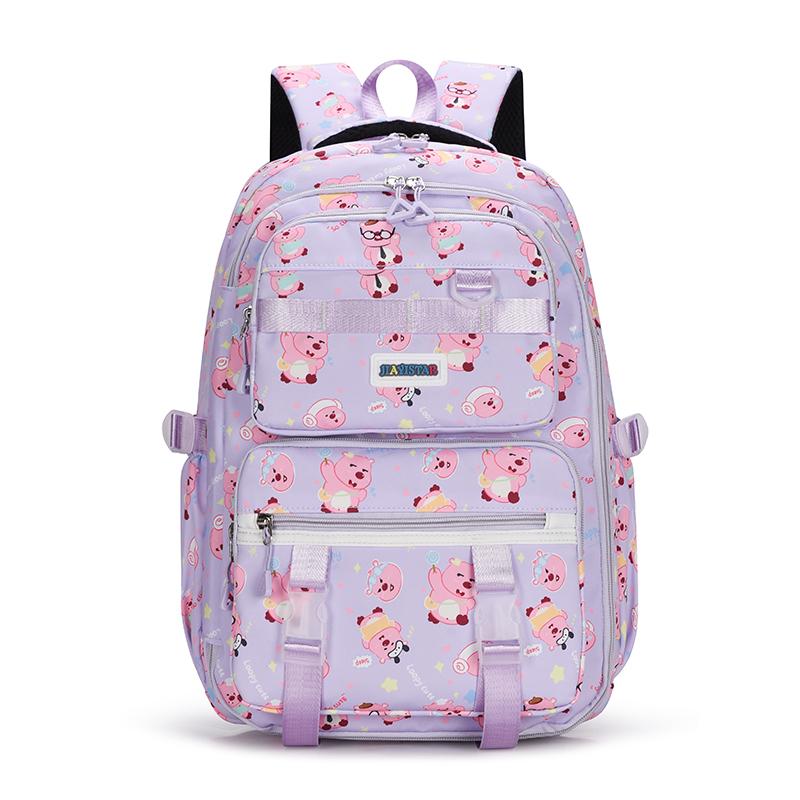Cartoon Print Backpack Student Schoolbag Women's Backpack