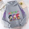 New KPop Demon Hunter Cartoon Girls Hoodies Children's Korean Wave Print Fashion Casual Tops Casual Girls Clothing Warm