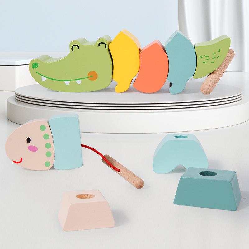 Lace-up Animal Building Blocks Educational Toy for Kids