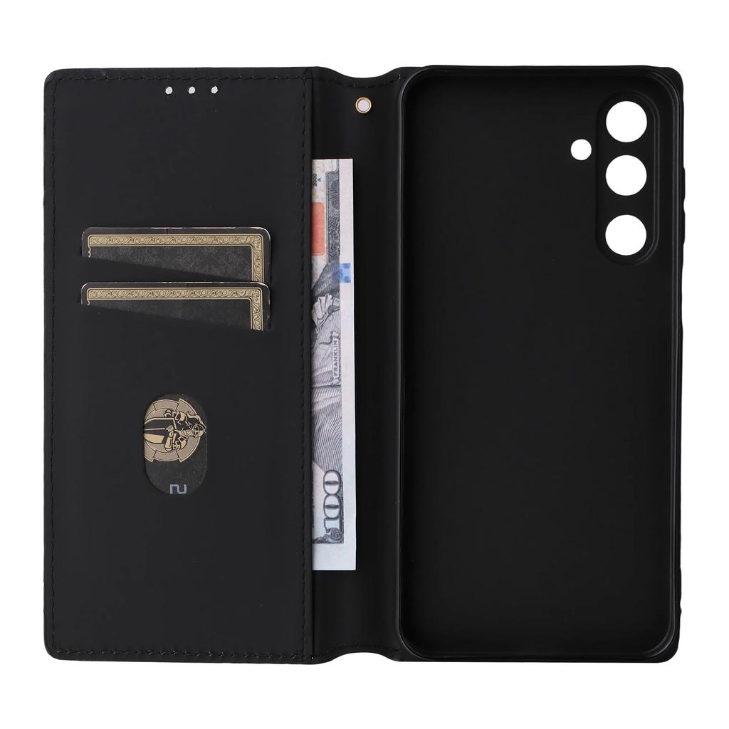 For Samsung Galaxy M16 5G/F16 5G Case Wallet Rhombus Imprinted Leather Phone Cover