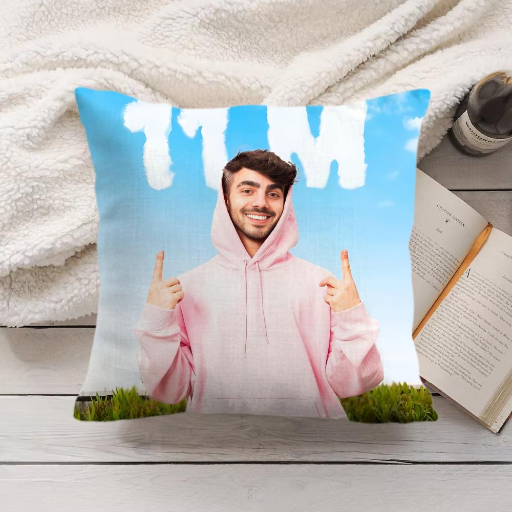 Celebrity Fede VVigevani Cushion Cover Silky Short Plush Invisible Zipper Dustproof Sofa Pillow Case for Home Decor
