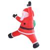 6.6ft Hanging Xmas Inflatable Santa Decoration with Present Bag Built In LED Lights Blow Up Santa Holiday Decor for