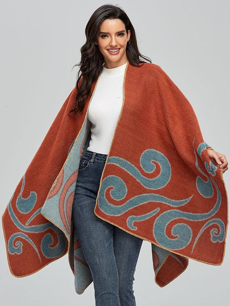 New Fashion Imitation Cashmere Women Print Scarf Winter Warm Shawl Wrap Female Knitted Warm Comfortable Wild Soft Thick Blanket