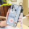 Lanyard Wristband Phone Case For Tecno Spark 7/Spark7T Anti-dust Wrist Strap Protective Ring Silicone Fashion Design