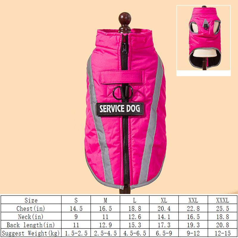 Best-selling Pet Clothes In Autumn and Winter Reflective Vest Plus Velvet, Thickened, Comfortable and Warm Pet Clothes
